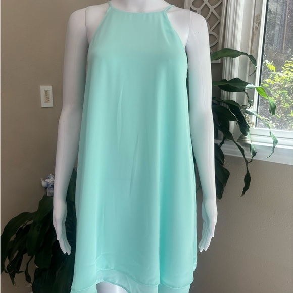 Pink Rose Dresses & Skirts - Elegant Mint Green Sleeveless Dress